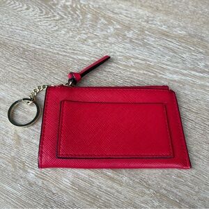 Red Merona coin purse/card holder